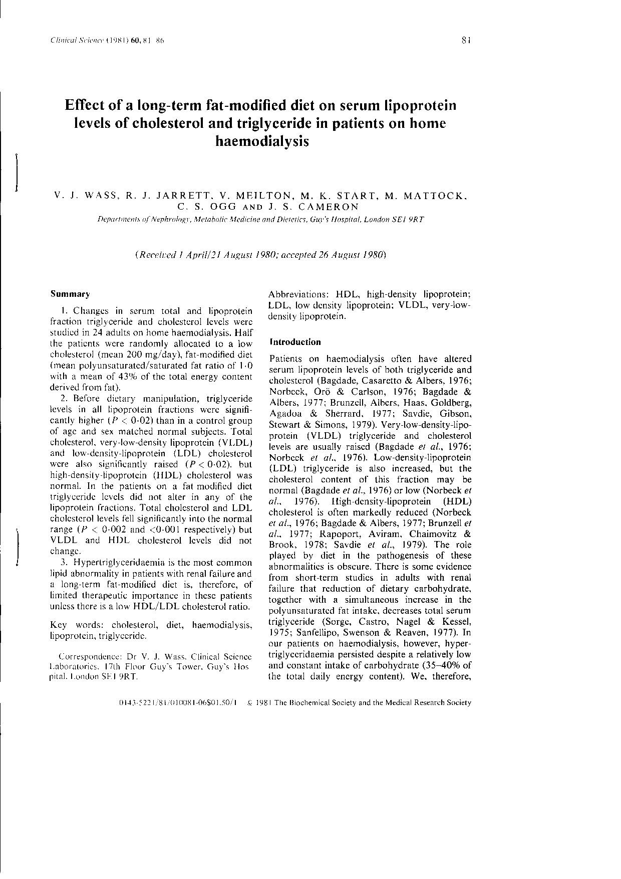 Clinical Science publication scan