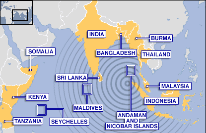 Earthquake map