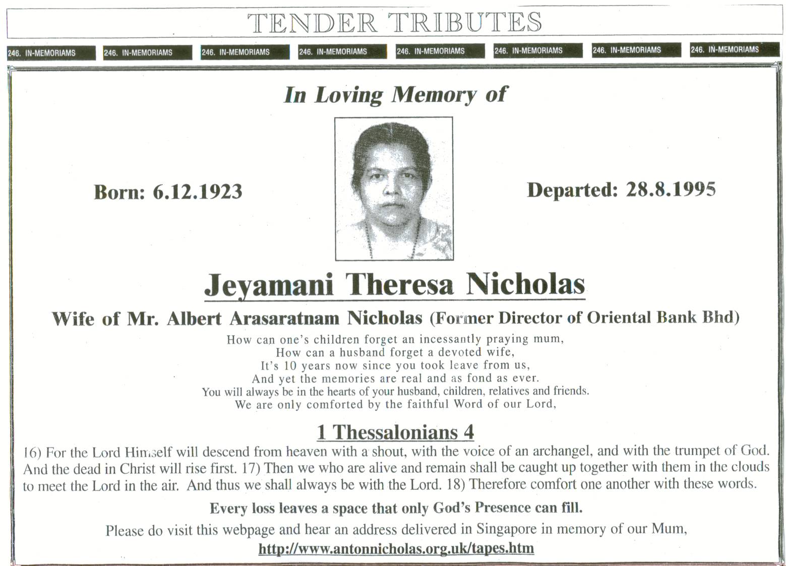 Tribute