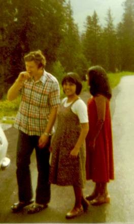 Saida with David Lamb and Joyce Lamb née Amirdaratnam.