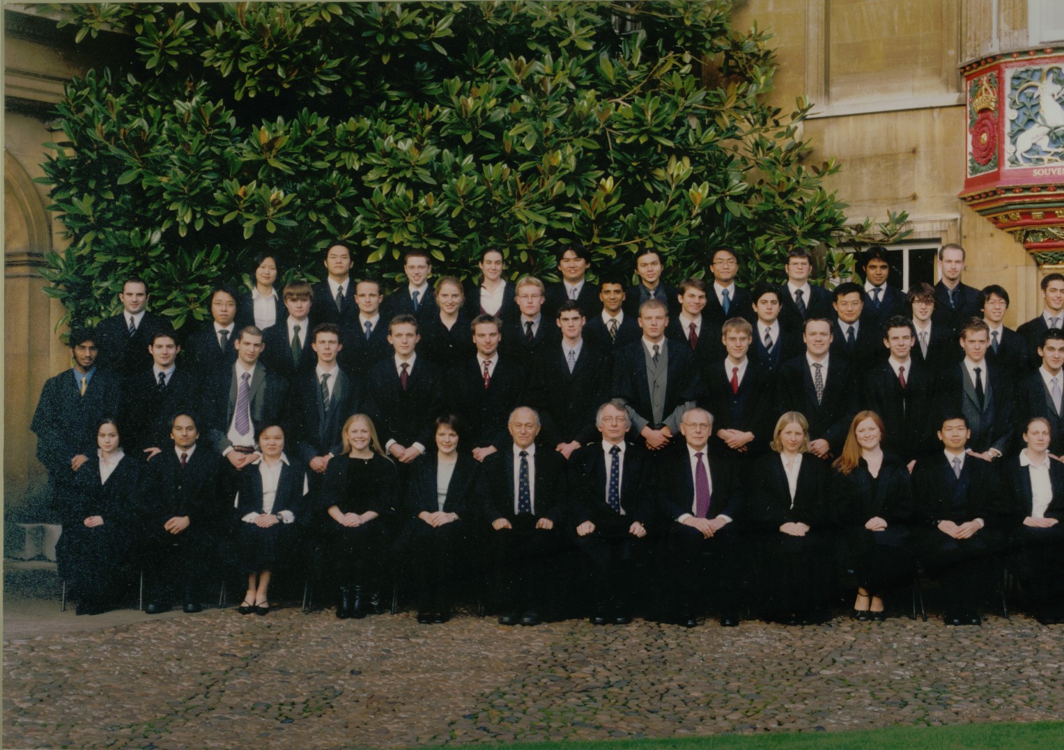 Paul Nicholas with Master and scholars, Christ's College Cambridge, December 2003